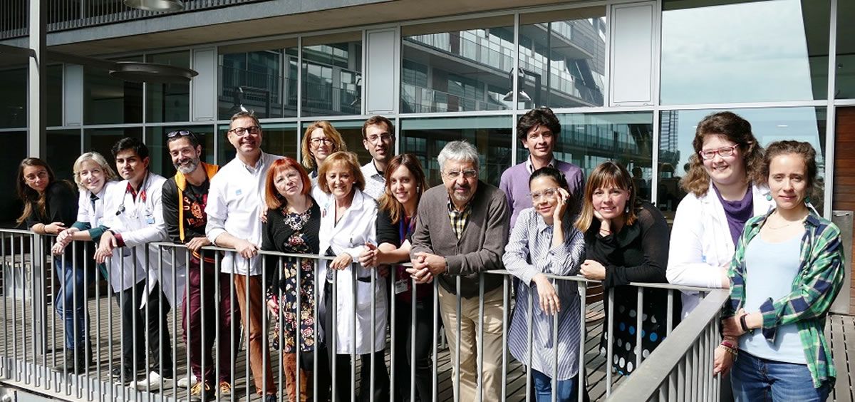 Grupo de investigación del CIBERESP en el Centre d´investigació en Salut Laboral (Foto. UCC+i CIBER)