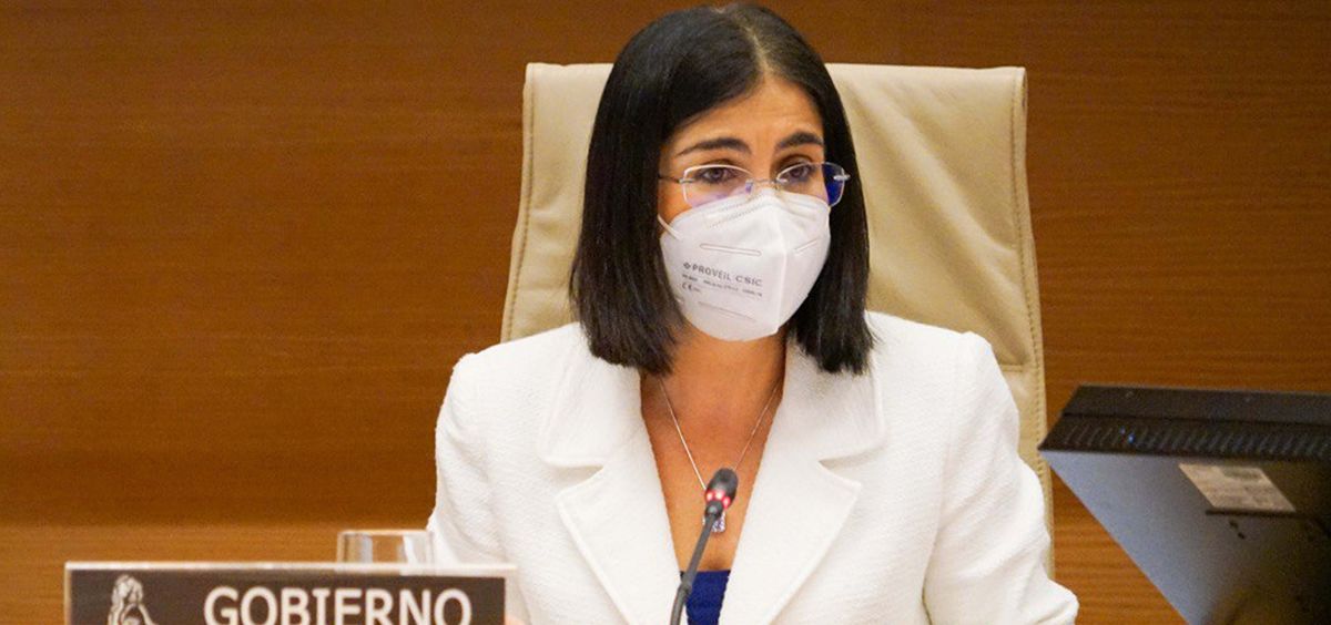 Carolina Darias, ministra de Sanidad, comparece en el Congreso de los Diputados (Foto: Congreso)