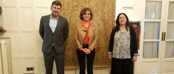 De izq. a der.: los eurodiputados Nicolás González (PSOE), Dolors Montserrat (PP) y Margarita de la Pisa (Vox) (Foto: ConSalud)