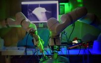 Primera cirugía robótica realizada sin ayuda humana. (Foto. Universidad Johns Hopkins)