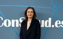Cristina Henríquez de Luna, presidenta y consejera delegada de GSK España, durante una entrevista en ConSalud TV, hace balance de la compañía durante este 2021 (Foto. ConSalud)