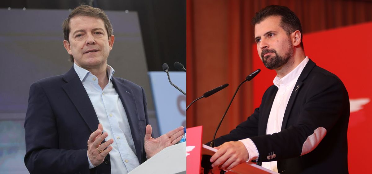 Alfonso Fernández Mañueco y Luis Tudanca, candidatos de PP y PSOE a la presidencia de la Junta de Castilla y León (Montaje: ConSalud.es)