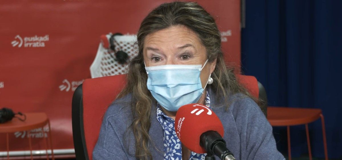 La Consejera de Salud del País Vasco, Gotzone Sagardui en entrevista para Euskadi Irratia. (Foto. Irekia)