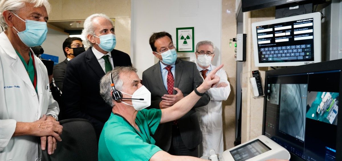 Sistema robotizado para la realización de procesos de cardiología intervencionista del Marañón. (Foto. Hospital Gregorio Marañón)