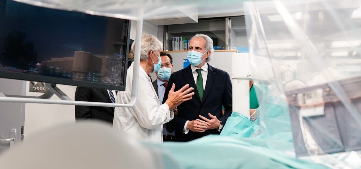 El Consejero de Salud de Madrid, Enrique Ruiz Escudero, visita el Gregorio Marañón. (Foto. Hospital Gregorio Marañón)