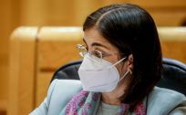 Carolina Darias, ministra de Sanidad, en sesión del Senado (Foto. Europa Press)