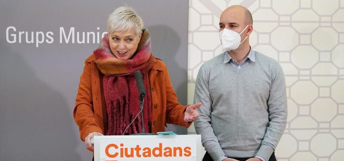 La diputada de Cs en el Parlament de Cataluña, Anna Grau, hace una intervención (Foto: Cs)