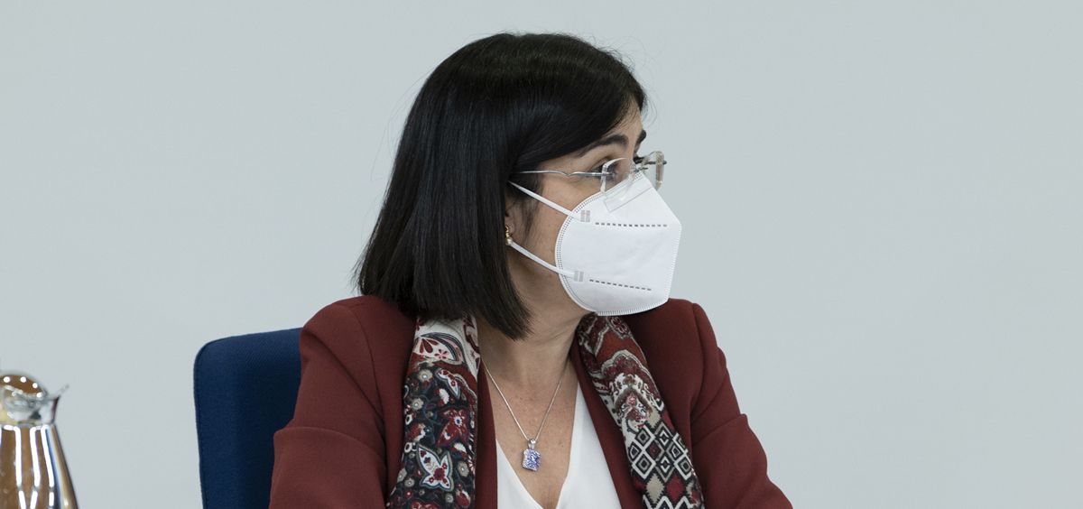 La ministra Carolina Darias durante el CISNS (Foto. Ministerio de Sanidad)