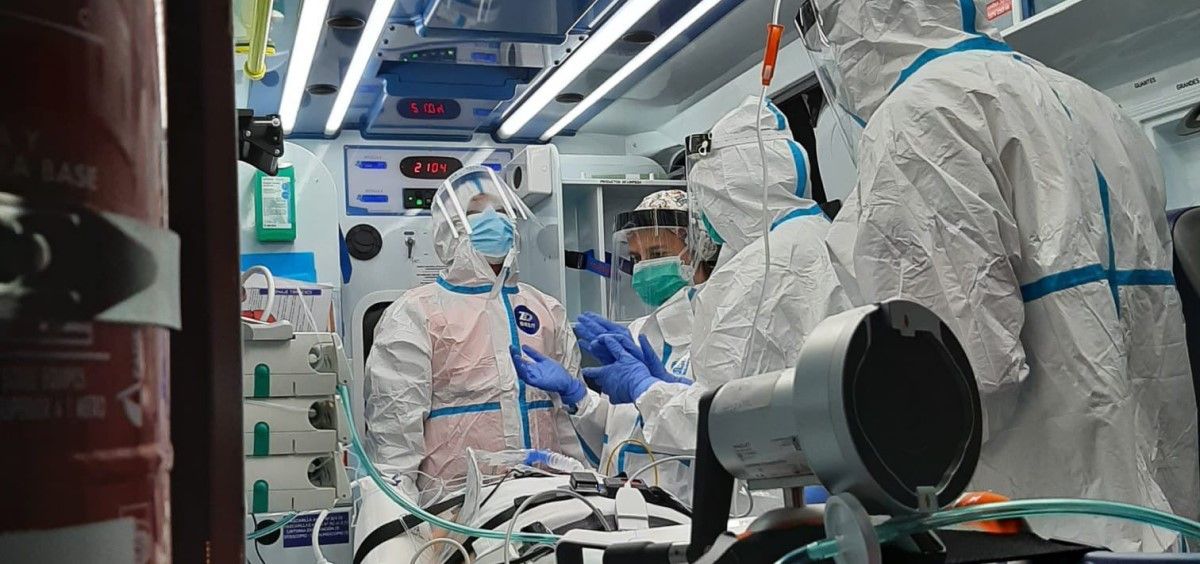 Traslado en avión de paciente Covid con oxigenación extracorpórea