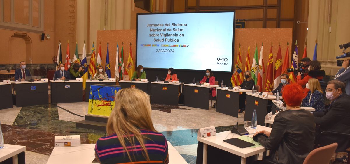 Reunión del Consejo Interterritorial, en Zaragoza, en las jornadas del sistema de vigilancia del SNS (Foto: M. Sanidad)