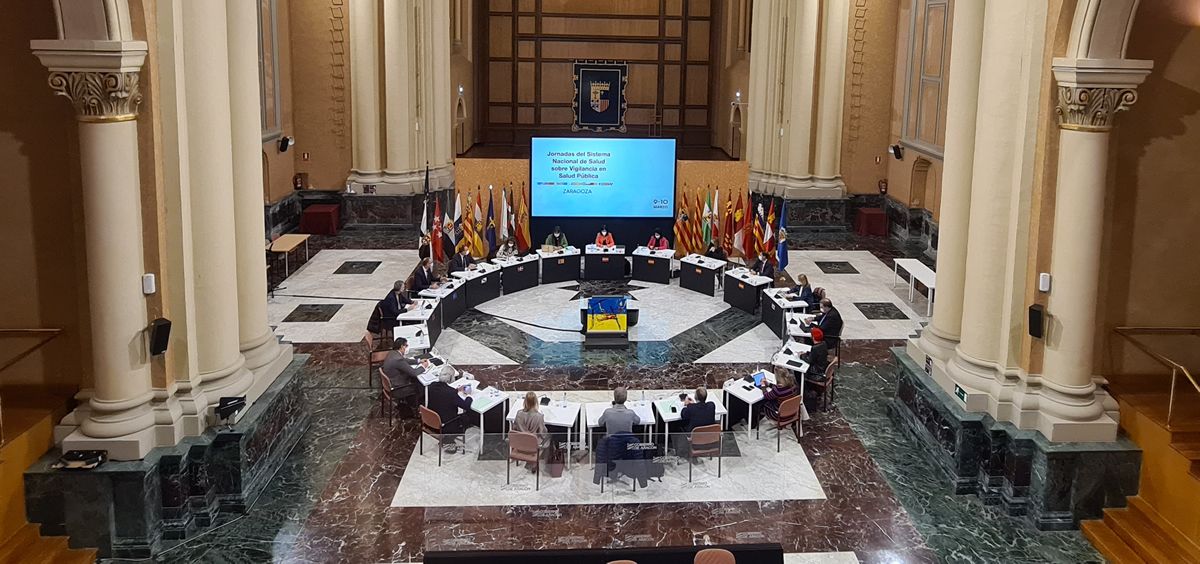 El Consejo Interterritorial, reunido en Zaragoza en las jornadas del sistema de vigilancia del SNS (Foto: M. Sanidad)