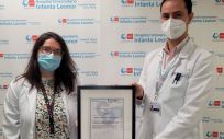 La acreditación ‘Hospital activo en SENSAR, Hospital Seguro’ (Foto. SaludMadrid)