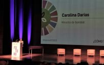 Carolina Darias, ministra de Sanidad, en el acto por las enfermedades raras (Foto. Ministerio de Sanidad)