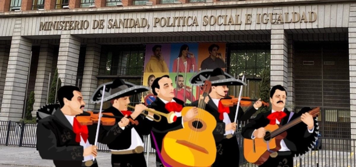 Campaña para llevar mariachis al Ministerio. (Foto. @PantomimaMIR)
