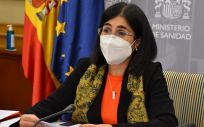 Carolina Darias, ministra de Sanidad, durante un Consejo Interterritorial (Foto: M. Sanidad)