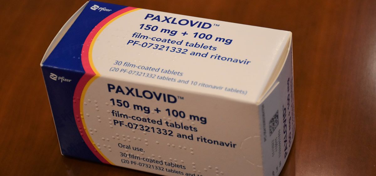 Caja de Paxlovid. (Foto. Ministerio de Sanidad)