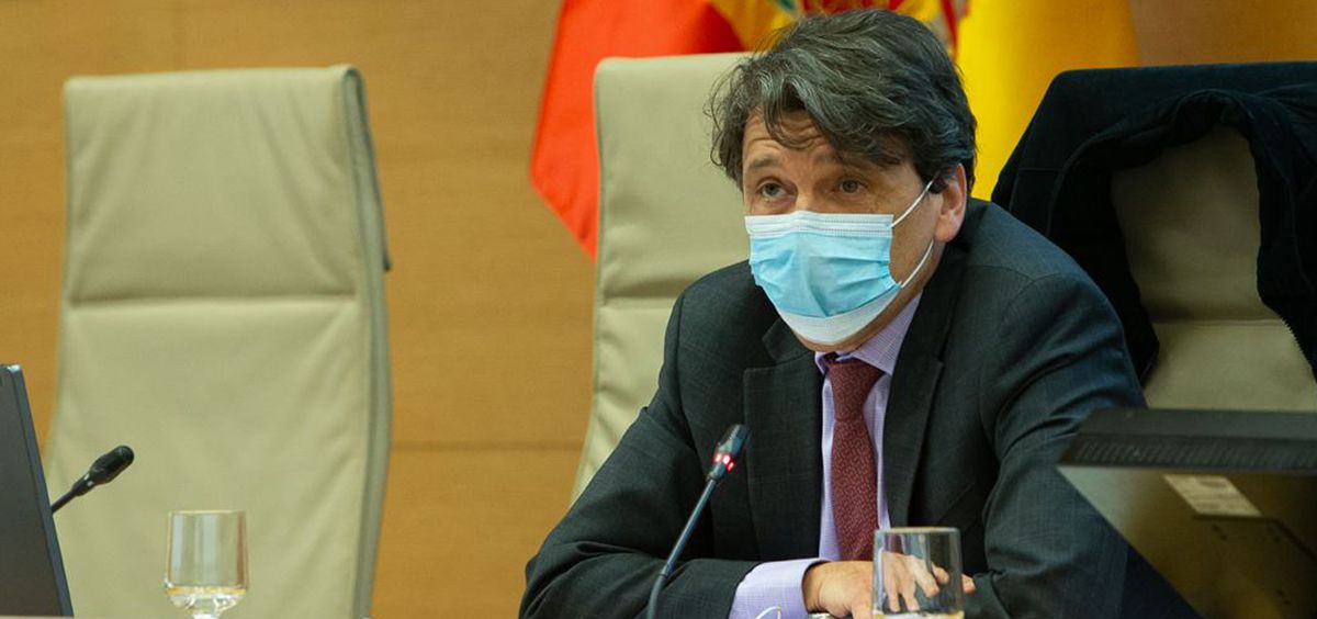 Celso Arango López, presidente de la Sociedad Española de Psiquiatría (SEP), interviniendo en el Congreso de los Diputados (Foto: Congreso)