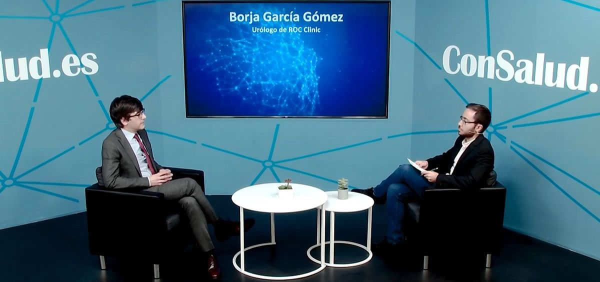 El doctor Borja García, durante la entrevista en ConSalud TV (Foto: ConSalud.es)