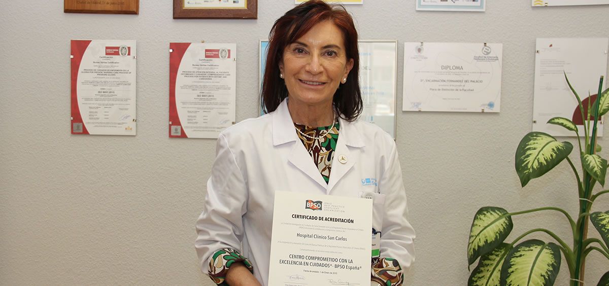 Directora de Enfermería, Encarna Fernández del Palacio (Foto. Clínico San Carlos)