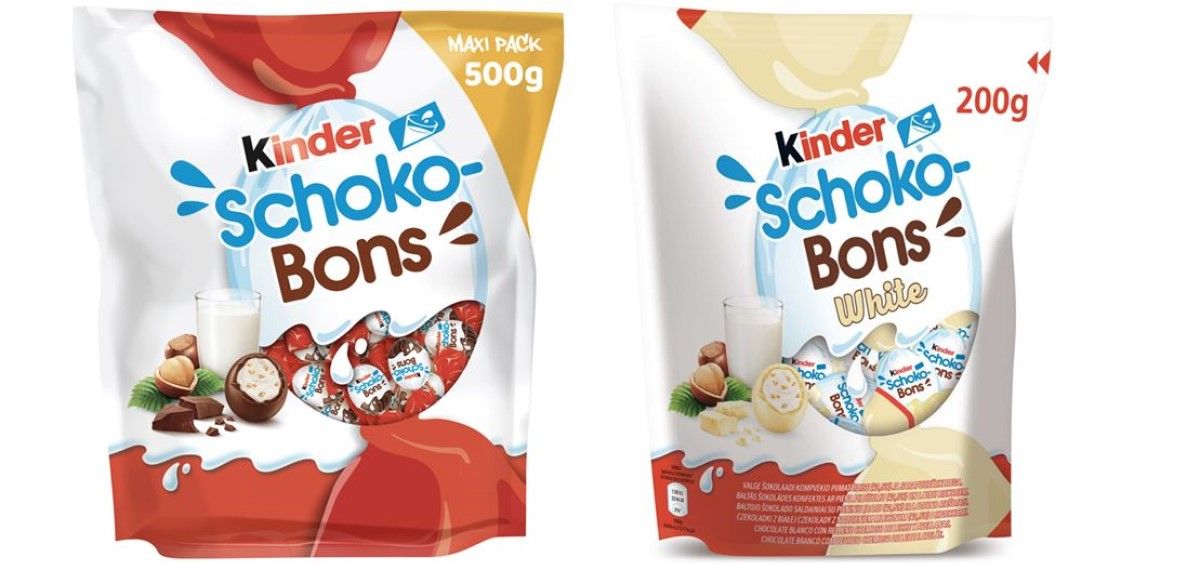 Schokobons, de Kinder, uno de los productos retirados del mercado por precaución, según ha informado la Aesan. (Foto. Ferrero)