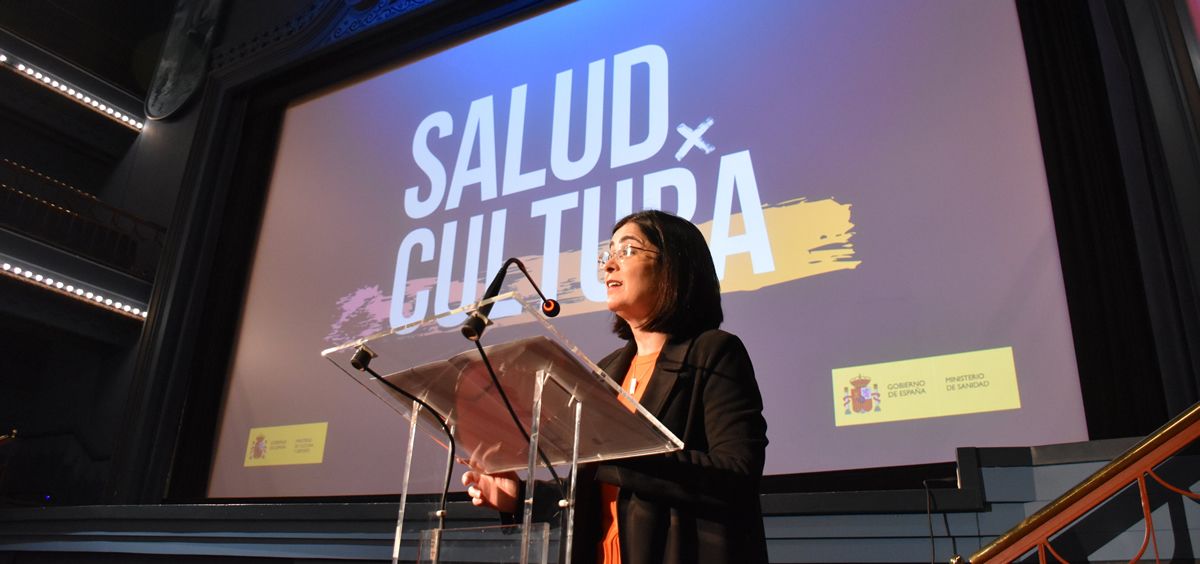 La ministra de Sanidad, Carolina Darias, en los encuentros 'SaludXCultura' (Foto: M. Sanidad)
