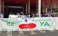 Huelga en el Centro Vasco de Transfusión y Tejidos Humanos. (Foto. Satse)
