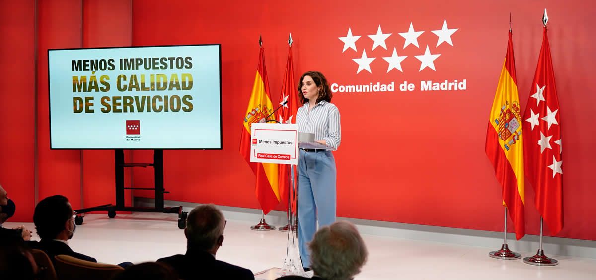 La presidenta de la Comunidad de Madrid, Isabel Díaz Ayuso (Foto. Comunidad de Madrid)