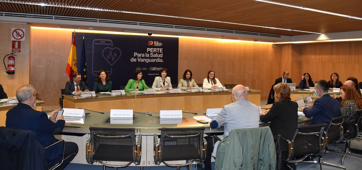 Reunión de la Alianza Salud de Vanguardia sobre el PERTE del Ministerio de Ciencia y el de Sanidad (Foto: M.Sanidad)