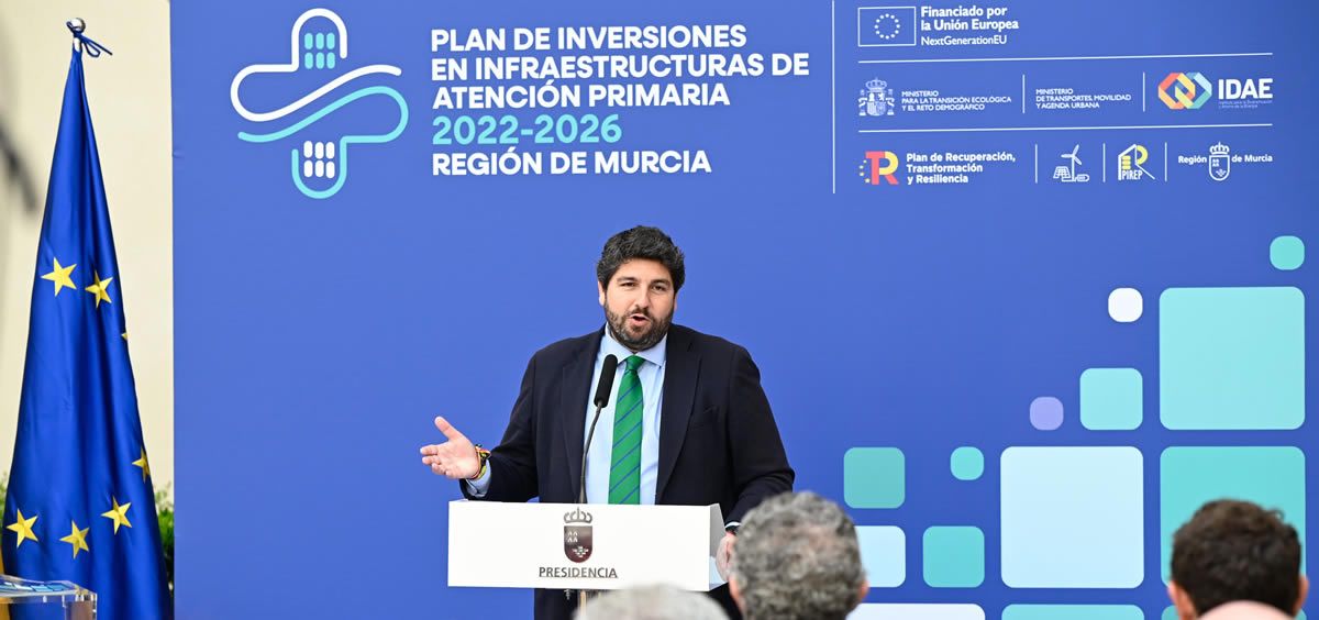 López Miras presenta el plan (Foto. Región de Murcia)