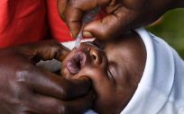 Niño recibe la vacuna contra la polio en Malaui (Foto: UNICEF)