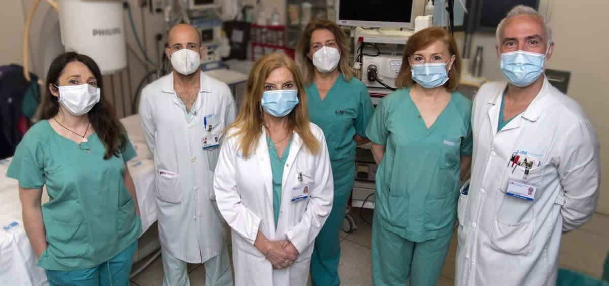 Médicos de la Unidad de Endoscopia del Servicio de Aparato Digestivo del Hospital Universitario de Getafe (Foto: Hospital de Getafe)