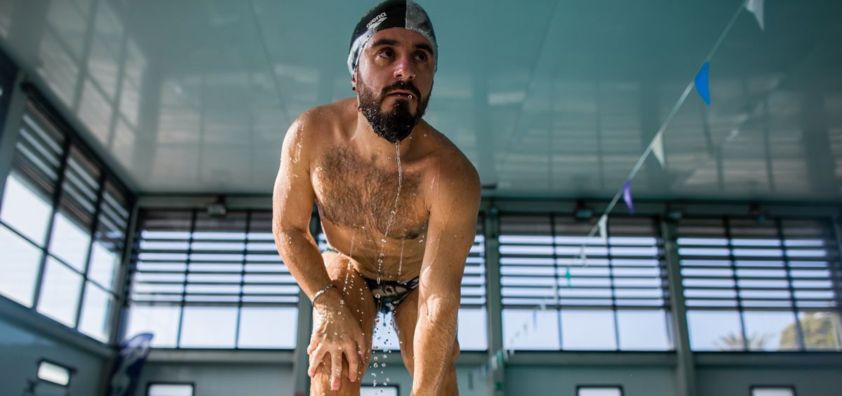 Javier de la Torre, persona con osteogénesis imperfecta y nadador profesional (Foto. AMOI)