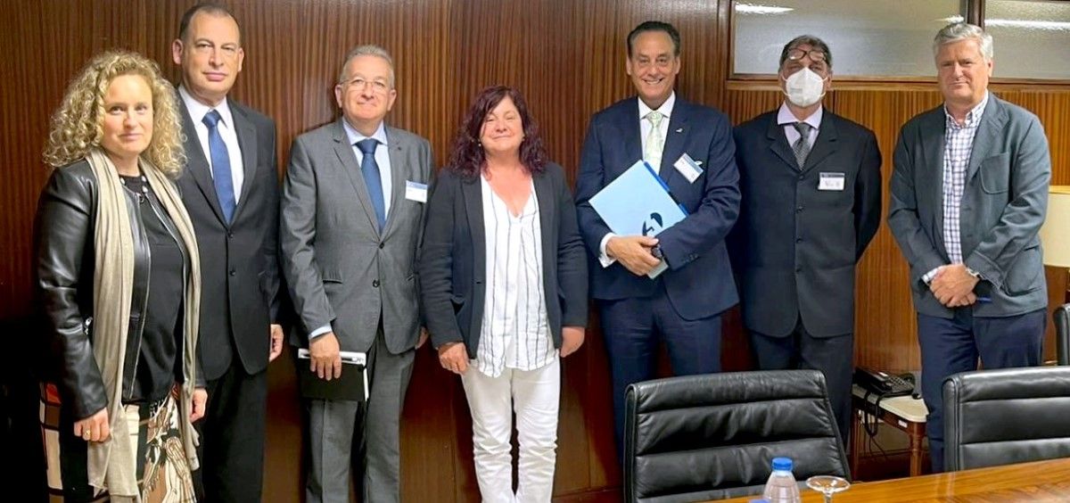 La nueva directora general de ordenación profesional, Celia Gómez, se reúne con la Sociedad Española de Técnicos Superiores Sanitarios. (Foto. SETSS)