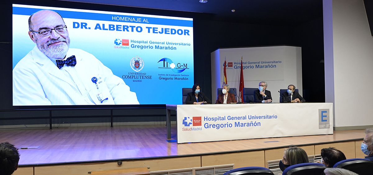 Homenaje al doctor Alberto Tejedor (Foto. Hospital Gregorio Marañón)