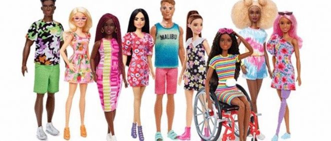 La nueva línea de muñecar Barbie fashionistas. (Foto. Mattel)