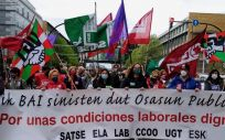 Manifestación sindicatos Osakidetza en huelga (Foto. Europa Press)