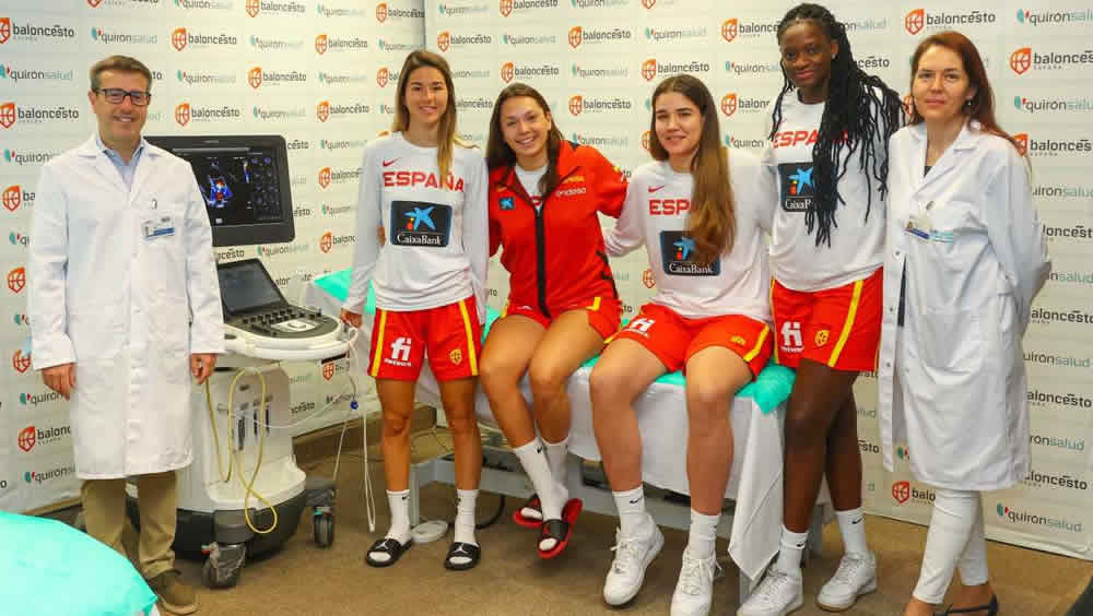 Reconocimiento médico a la Selección femenina de baloncesto