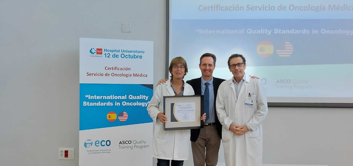 El 12 de Octubre recibe la certificación QOPI por la calidad de su asistencia oncológica (Foto. 12 de Octubre)