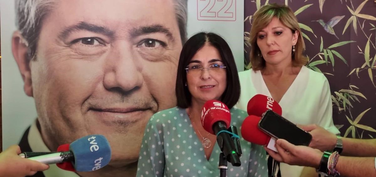 Carolina Darias junto a la número tres del PSOE por Córdoba al Parlamento andaluz, Ana Romero (Foto: PSOE)