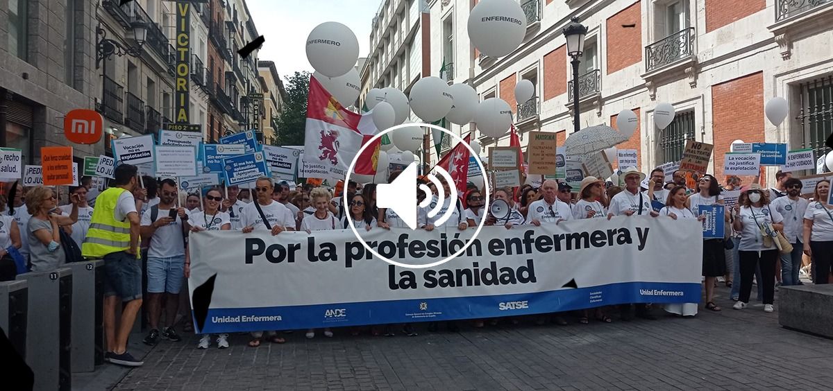 Manifestación de Enfermería en Madrid (Foto: Consalud.es)
