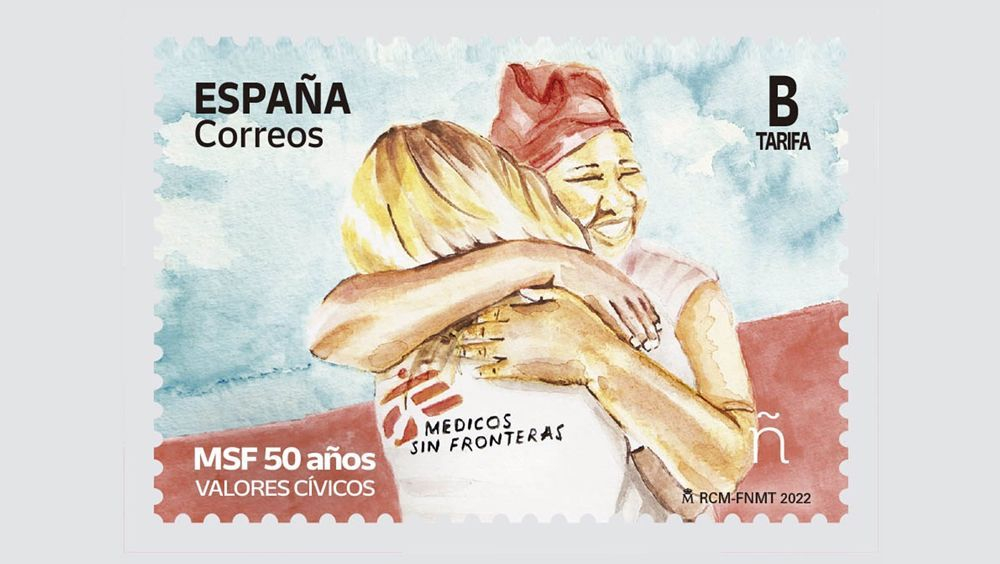 Correos conmemora con un sello a Médicos Sin Fronteras