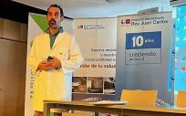 Dr. Carracedo en la jornada sobre incontinencia urinaria (Foto: Hospital Rey Juan Carlos)
