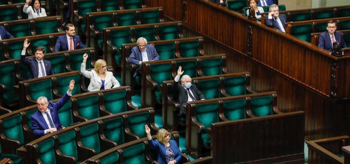 Una sesión del Parlamento de Polonia. (Foto. Grzegorz Banaszak Zuma Press)
