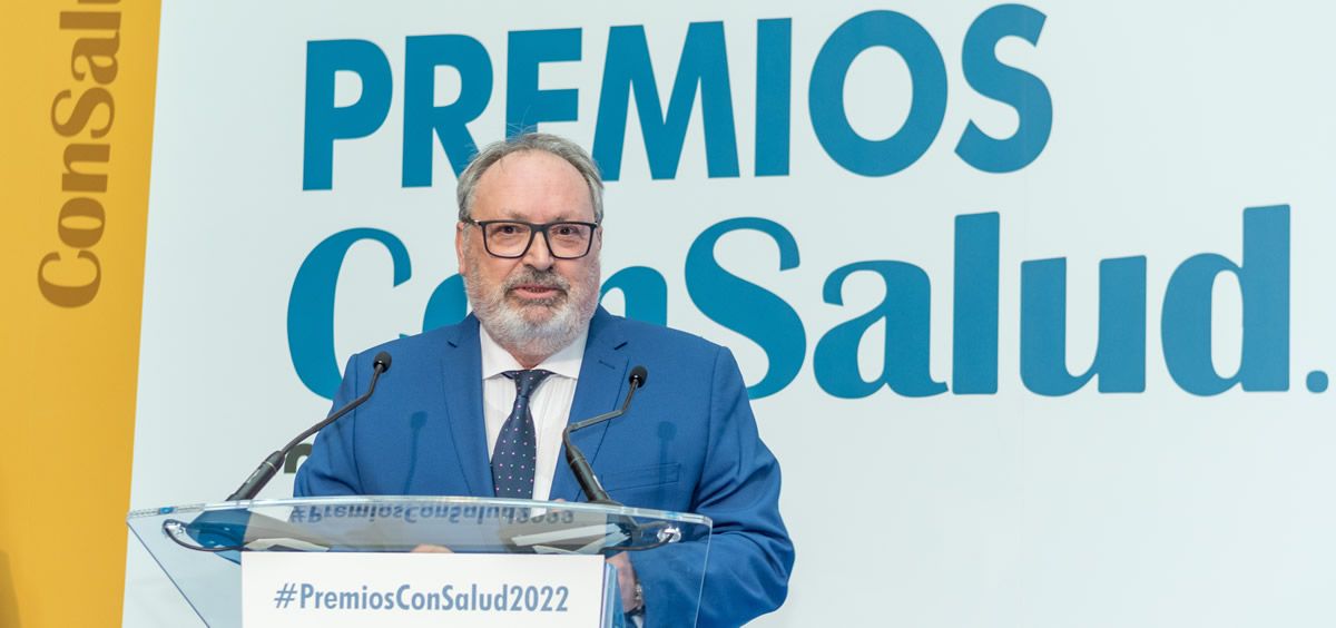 Juan Blanco, presidente del Grupo Mediforum, en los Premios ConSalud 2022. (Foto: Óscar Frutos)