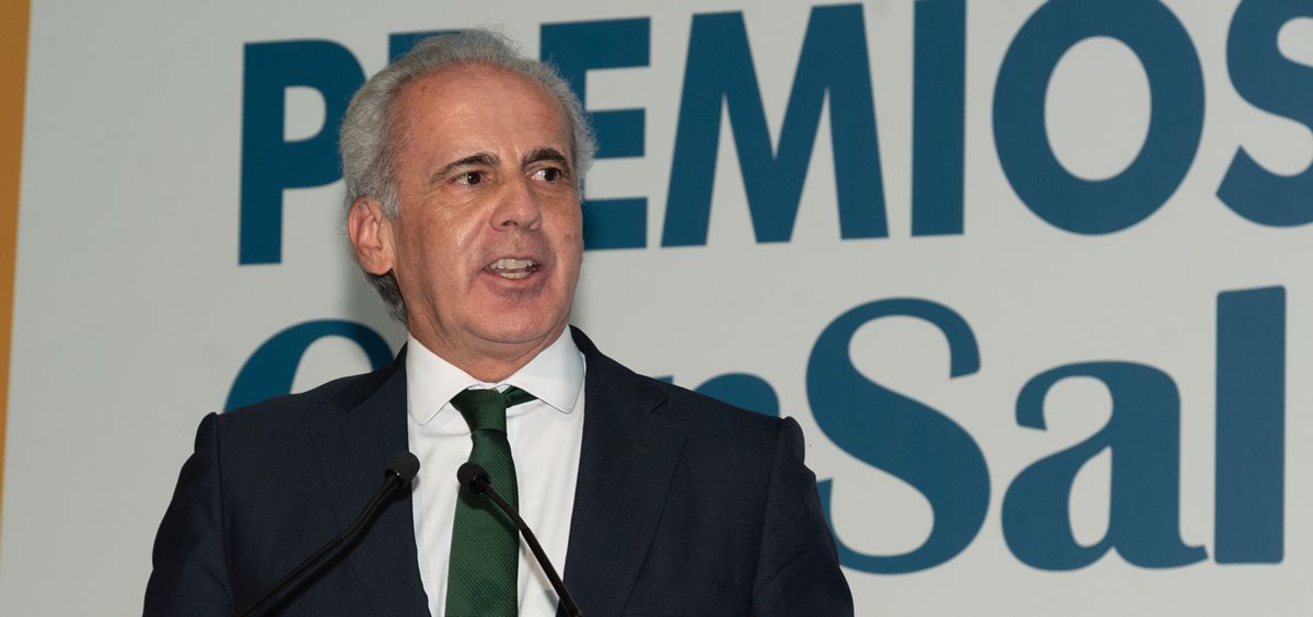 Enrique Ruiz Escudero, Consejero de Sanidad de la Comunidad de Madrid, en los premios ConSalud 2022