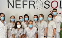 Equipo de enfermería de Nefrosol Salud (Foto. Ribera)
