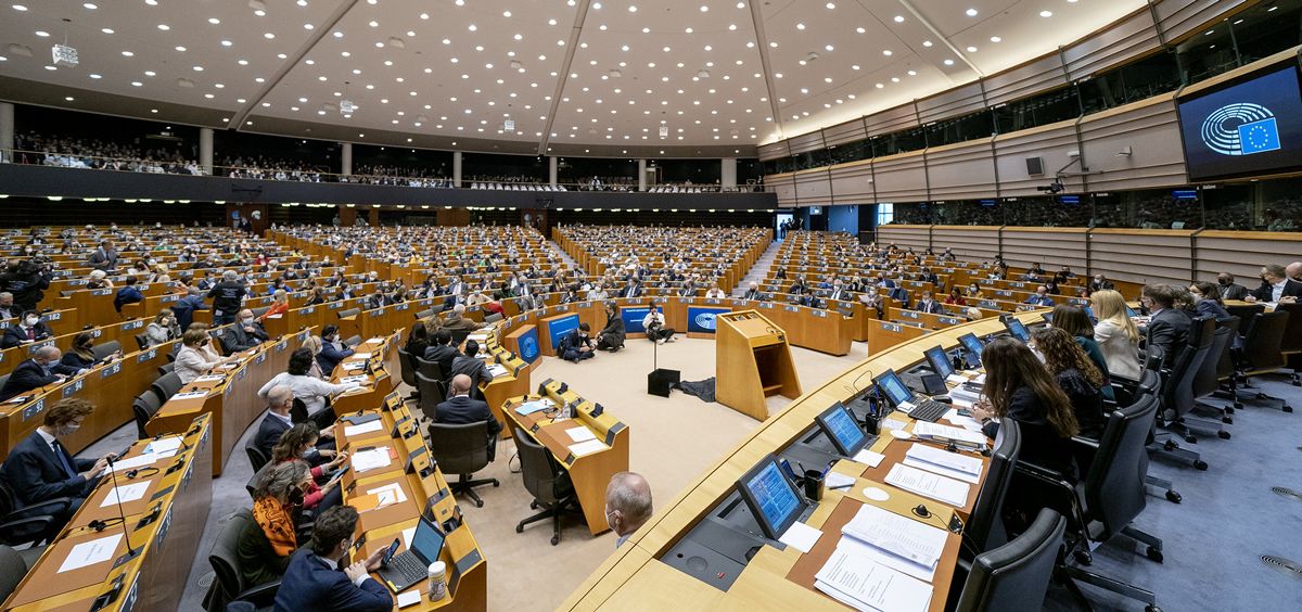 El pleno del Parlamento Europeo durante un debate (Foto: Parlamento Europeo)