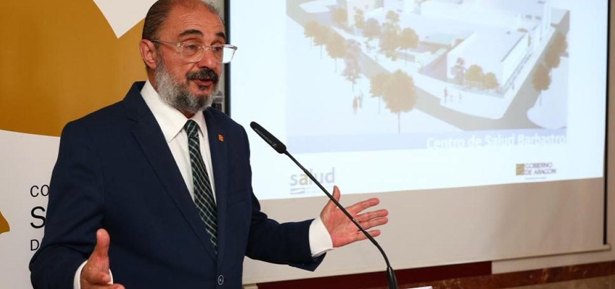 El Presidente de Aragón, Javier Lambán, presenta la ampliación del Centro de Salud de Barbastro (Foto: Luis Correas, Gobierno de Aragón)
