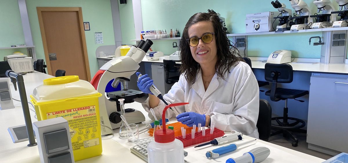 Lucía Gimeno, investigadora del CEU UCH, y autora del estudio sobre las genisteína (Foto. SEGG)