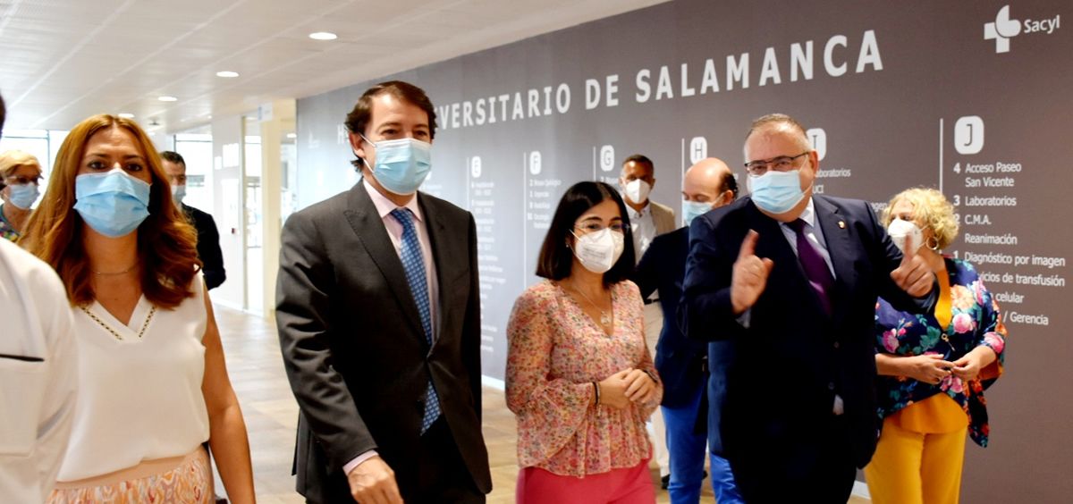 La ministra de Sanidad, Carolina Darias, visita el Hospital Universitario de Salamanca (Foto: M. Sanidad)